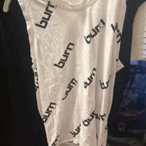 Burn Women's White Logo Tank Top